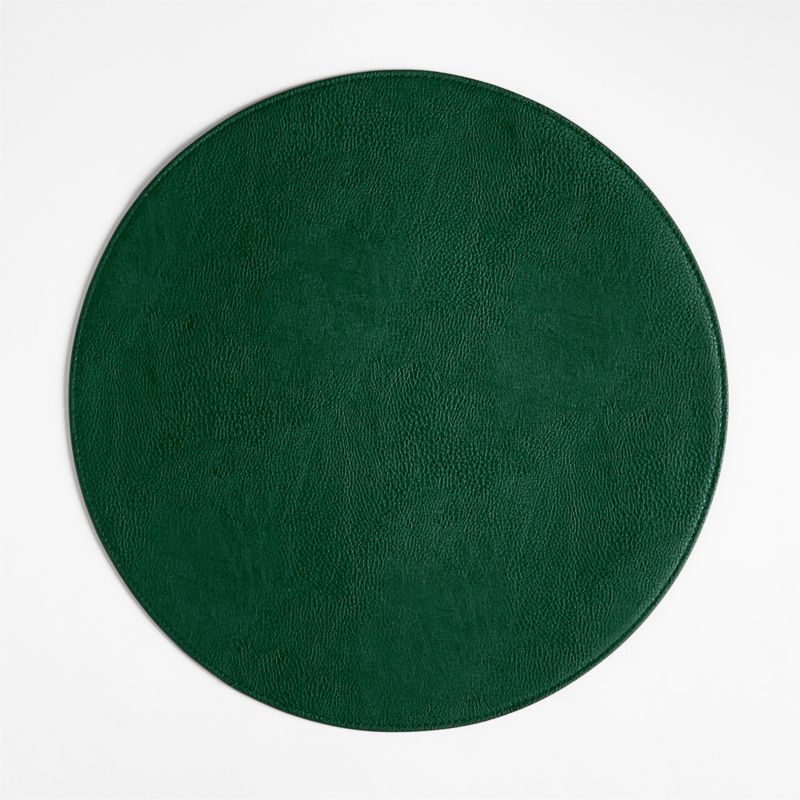 Maxwell Green Round EasyClean Placemat Crate & Barrel Canada