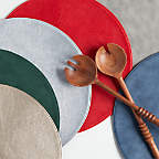 View Maxwell Green Round Easy-Clean Holiday Placemat - image 2 of 5