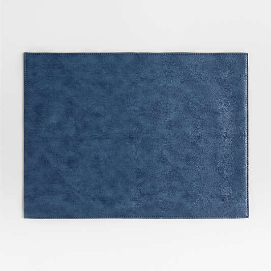 Maxwell Rectangular Blue Easy-Clean Placemat