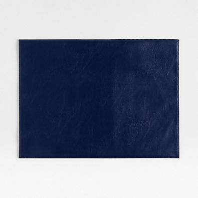 View Maxwell Rectangle Navy Blue Easy-Clean Placemat details