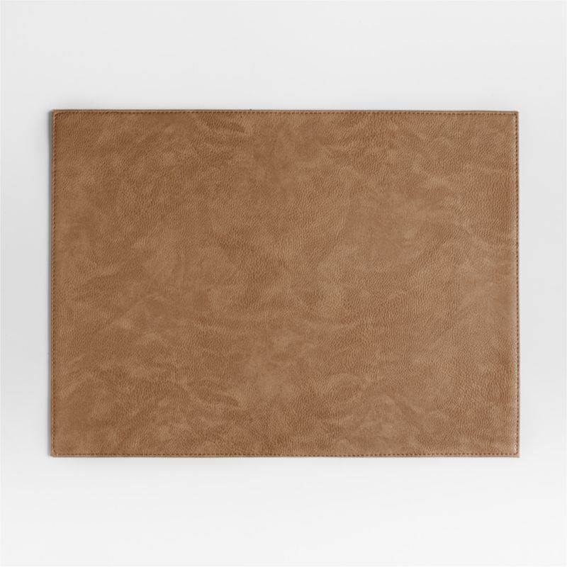 Maxwell Rectangular Sand Brown Easy-Clean Placemat