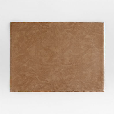 View Maxwell Rectangular Sand Brown Easy-Clean Placemat details