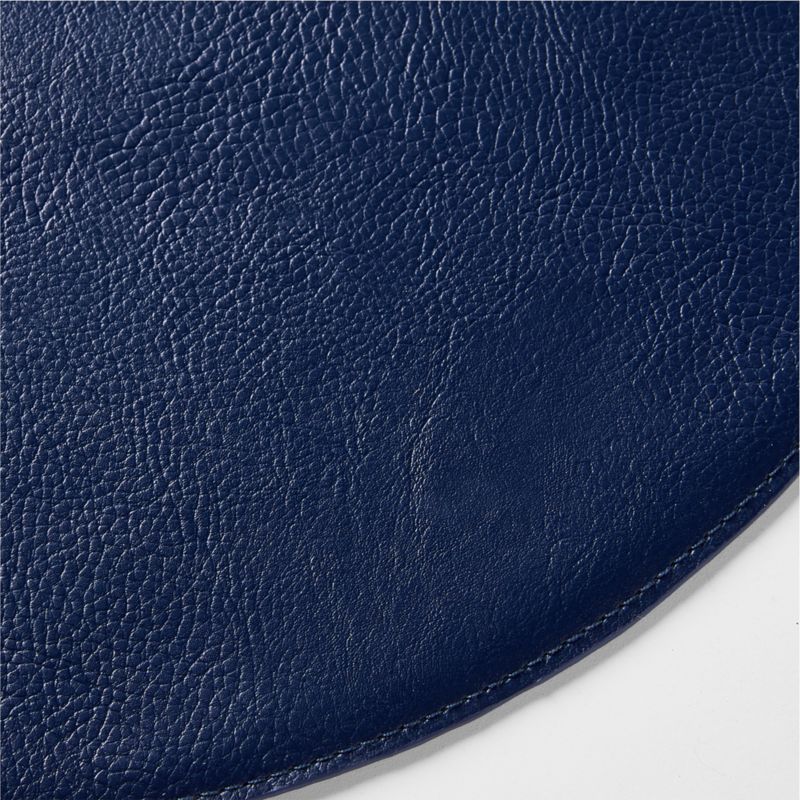 Maxwell Round Navy Blue Easy-Clean Placemat - image 1 of 5