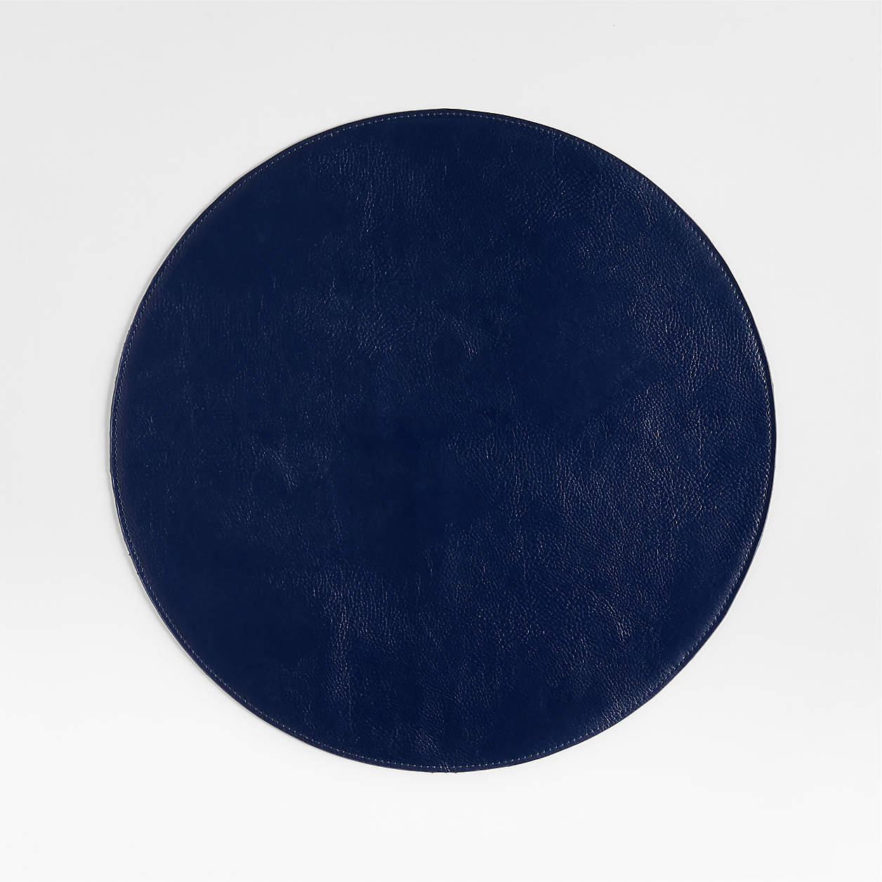 Maxwell Navy Blue EasyClean Vinyl Round Placemat + Reviews Crate & Barrel
