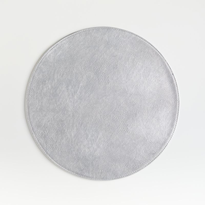 Maxwell Silver Round EasyCare Christmas Placemat + Reviews Crate