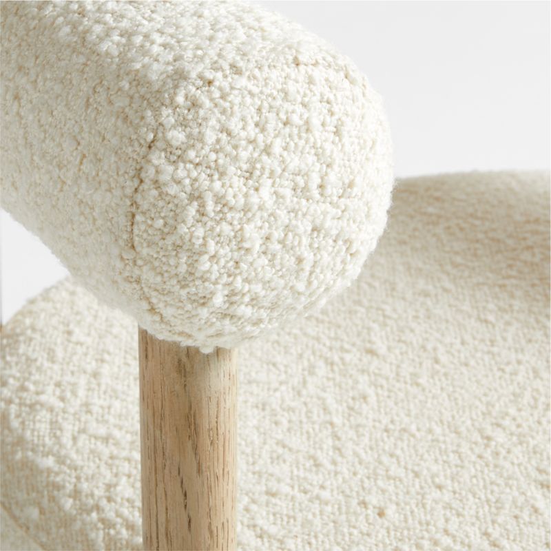 Mazz Bouclé Counter Stool by Leanne Ford