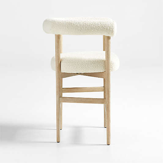 Mazz Bouclé Counter Stool by Leanne Ford