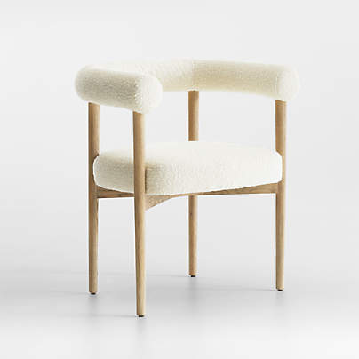 Mazz Boucle Dining Chair by Leanne Ford