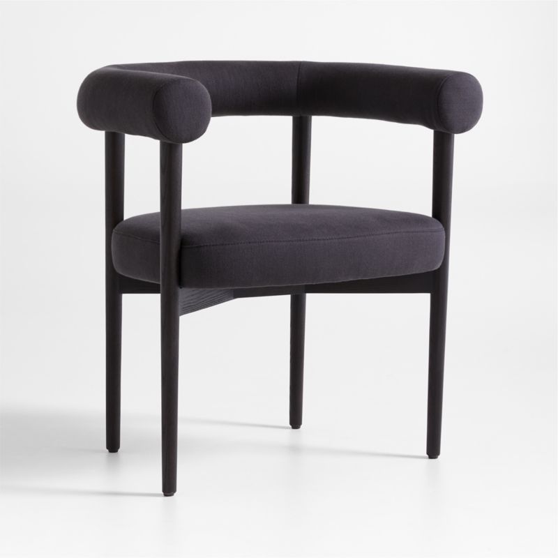 Mazz Charcoal Curved Dining Chair by Leanne Ford - image 4 of 8