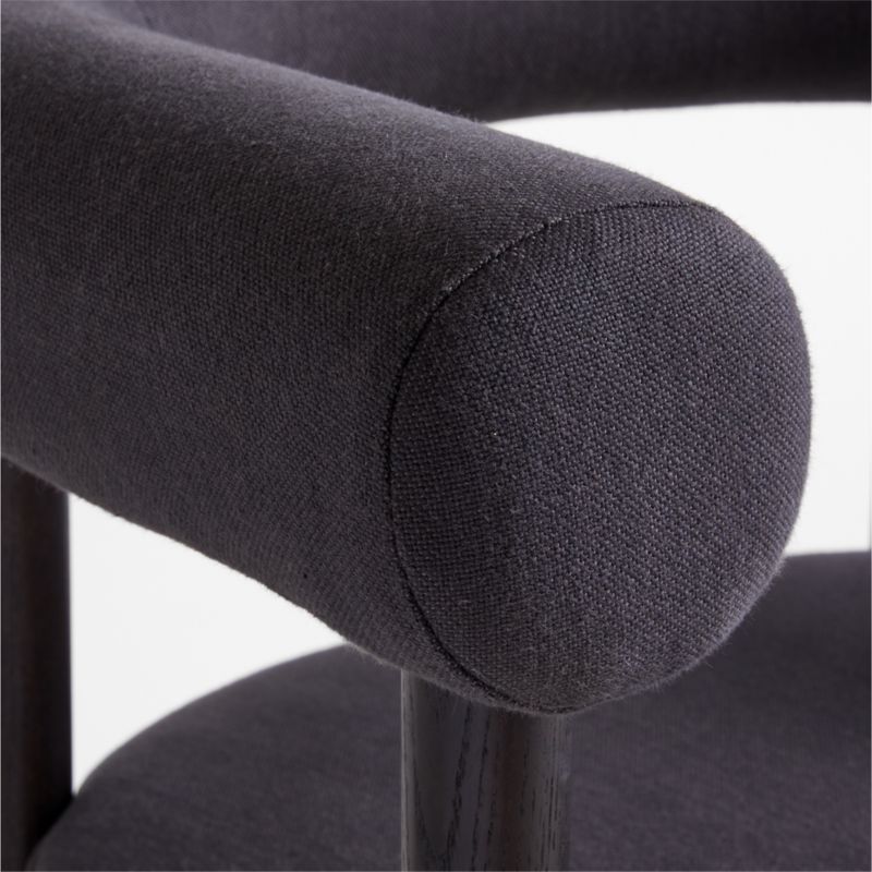 Mazz Charcoal Curved Dining Chair by Leanne Ford - image 7 of 8