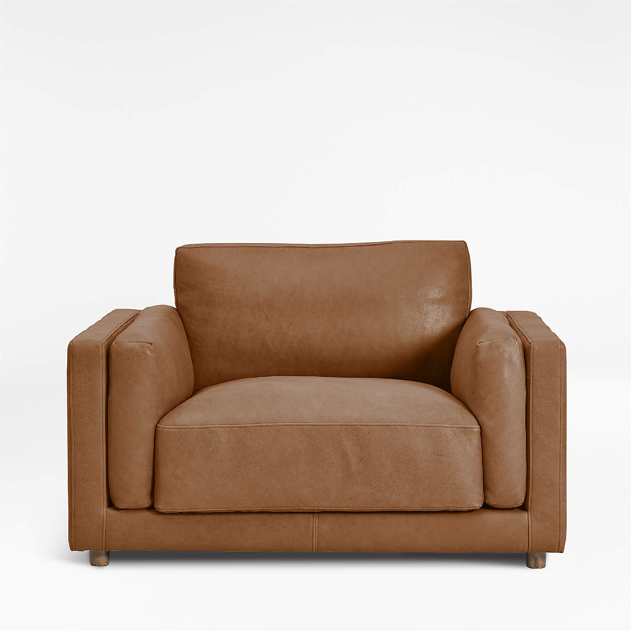 McCoy Leather Chair and a Half Crate & Barrel