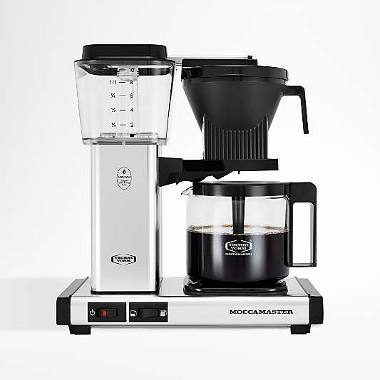 Moccamaster KBGV Glass Brewer 10-Cup Polished Silver Coffee Maker