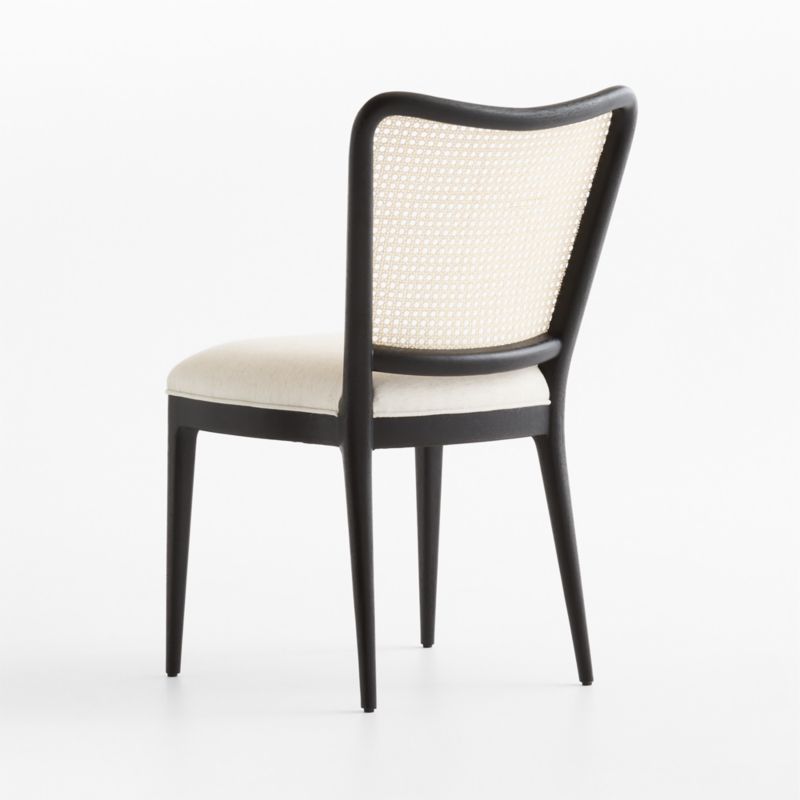 Madison Black Wood and Natural Cane Dining Chair - image 3 of 5