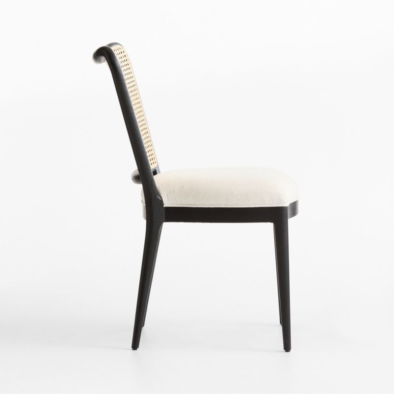 Madison Black Wood and Natural Cane Dining Chair - image 2 of 5
