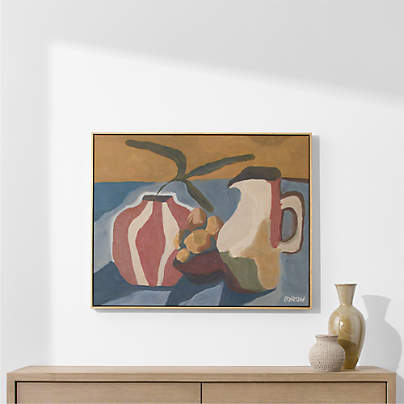 "Mediterranean Spread" by Sadie Byron 40"x32" Framed Wall Art Print