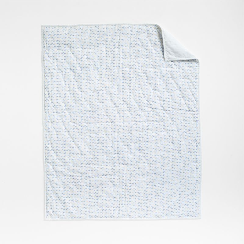 Meadow Organic Cotton Baby Crib Quilt - image 6 of 9