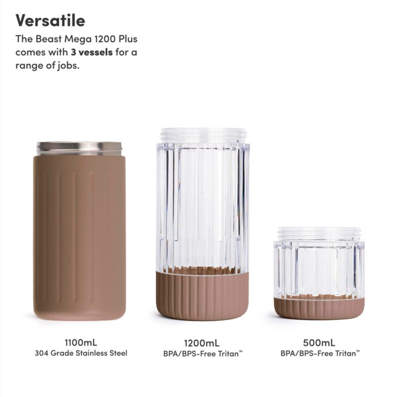 Beast ® Blender Mega Plus 1200 Stainless Steel in Mocha - image 6 of 8