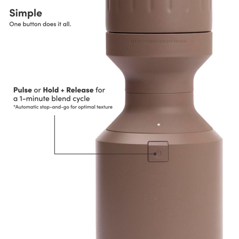 Beast ® Blender Mega Plus 1200 Stainless Steel in Mocha - image 7 of 8