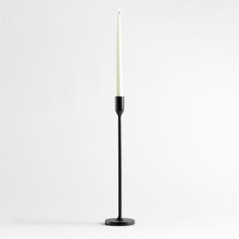 Megs Large Black Taper Candle Holder 18" by Leanne Ford