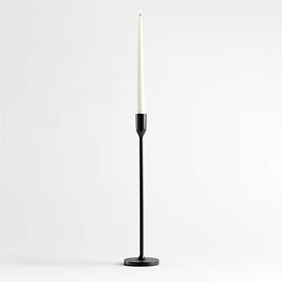 Megs Black Taper Candle Holders by Leanne Ford