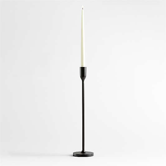 Megs Large Black Taper Candle Holder 18" by Leanne Ford