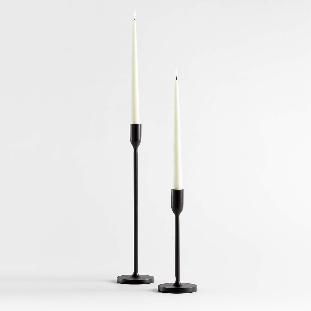 Megs Large Black Taper Candle Holder 18" by Leanne Ford