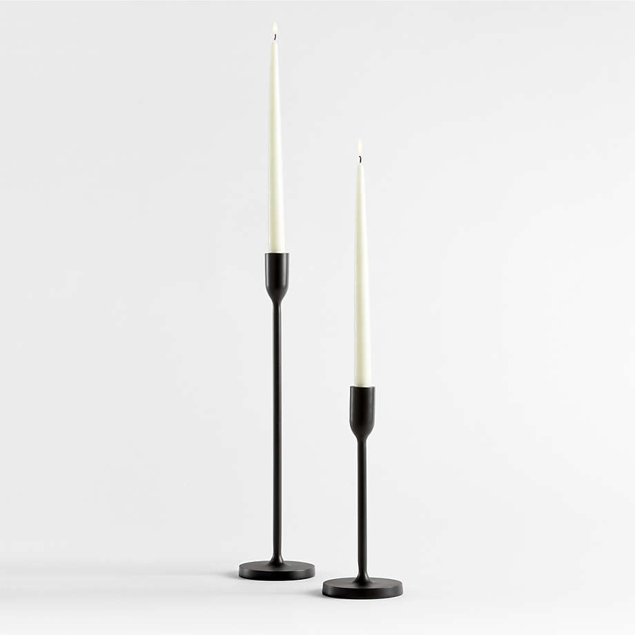 Megs Black Taper Candle Holders by Leanne Ford, Set of 2 + Reviews
