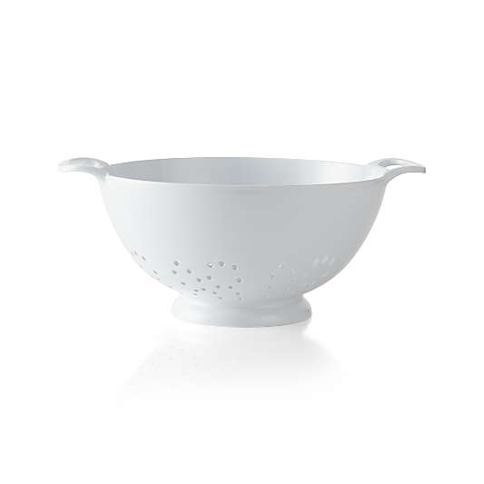 Melamine White Colander