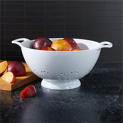 Melamine White Colander