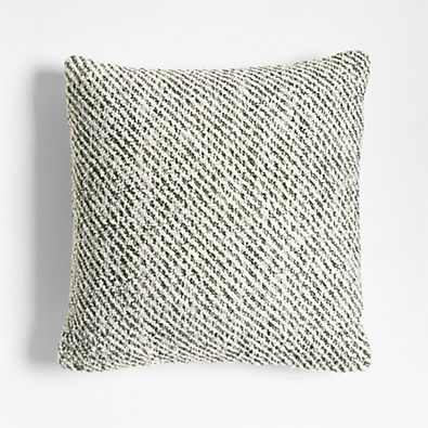 View Melange Woven 20x20 Juniper Green Indoor/Outdoor Throw Pillow details
