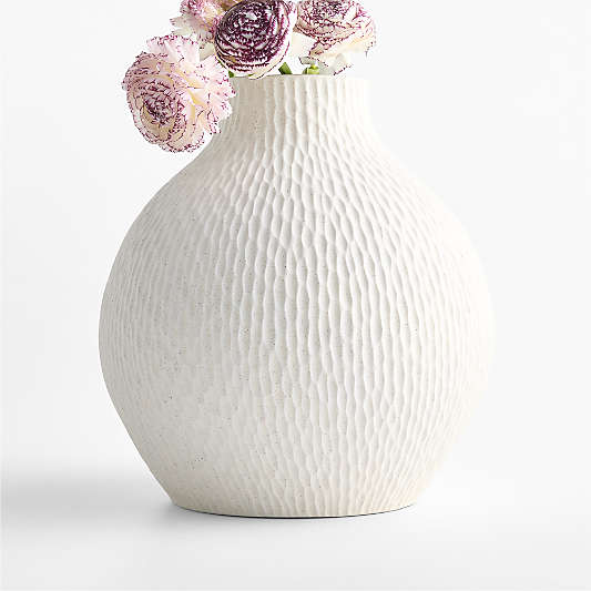 Melbourne Large Cream Porcelain 12" Vase