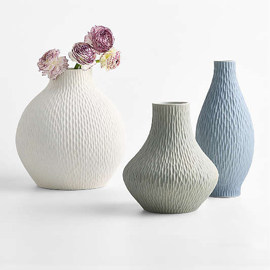 Melbourne Large Cream Porcelain 12" Vase