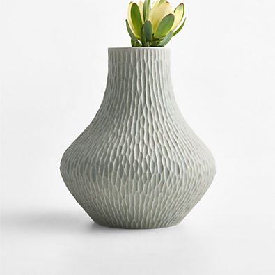 View Melbourne Small Green Porcelain 10" Vase details