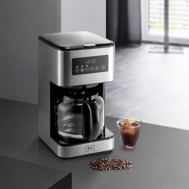 Melitta Aroma Tocco Plus 12 Cup Stainless Steel Hot and Iced Drip Coffee Maker Reviews Crate Barrel