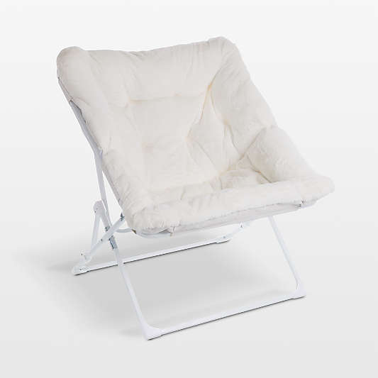 Mellow Dorm White Folding Chair