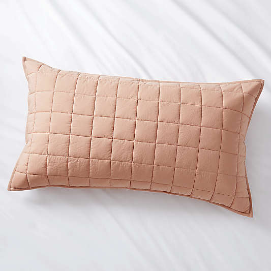 Mellow Blush King Quilted Sham