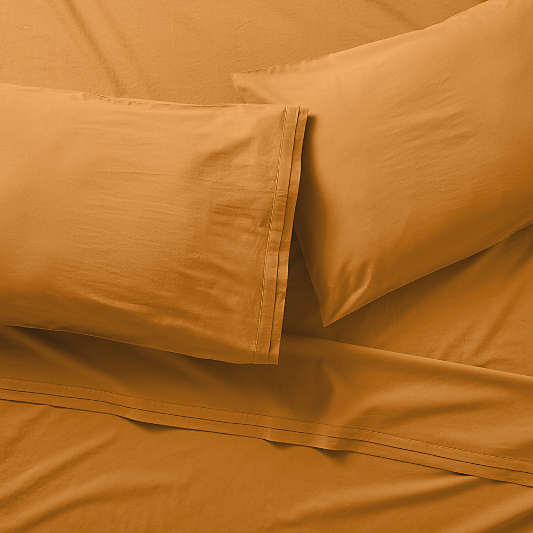 Mellow Amber Organic Cotton King Sheet Set