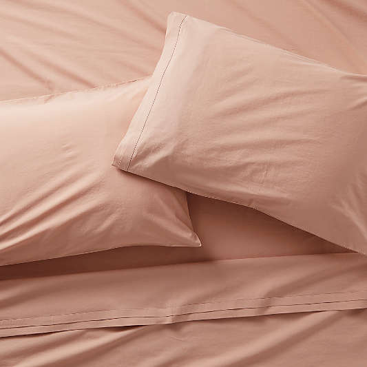 Mellow Blush Organic Cotton King Sheet Set