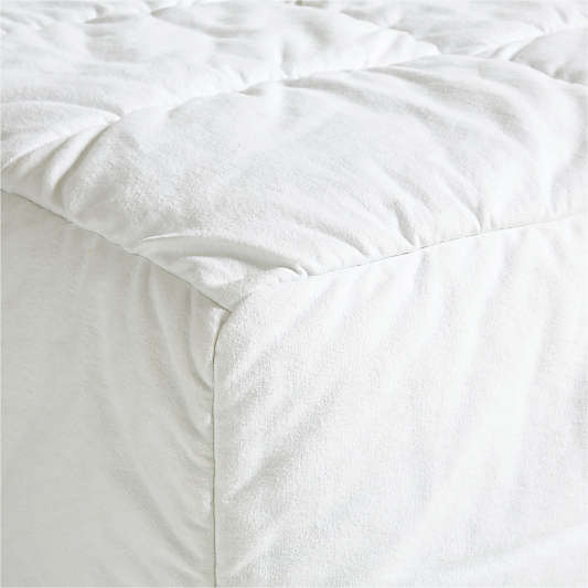 Mellow Slipcovered Ottoman by Leanne Ford