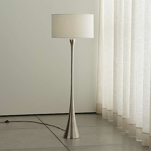 Melrose Nickel Floor Lamp