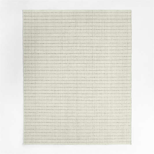 Melun Flatweave Striped Ivory Area Rug 6'x9'