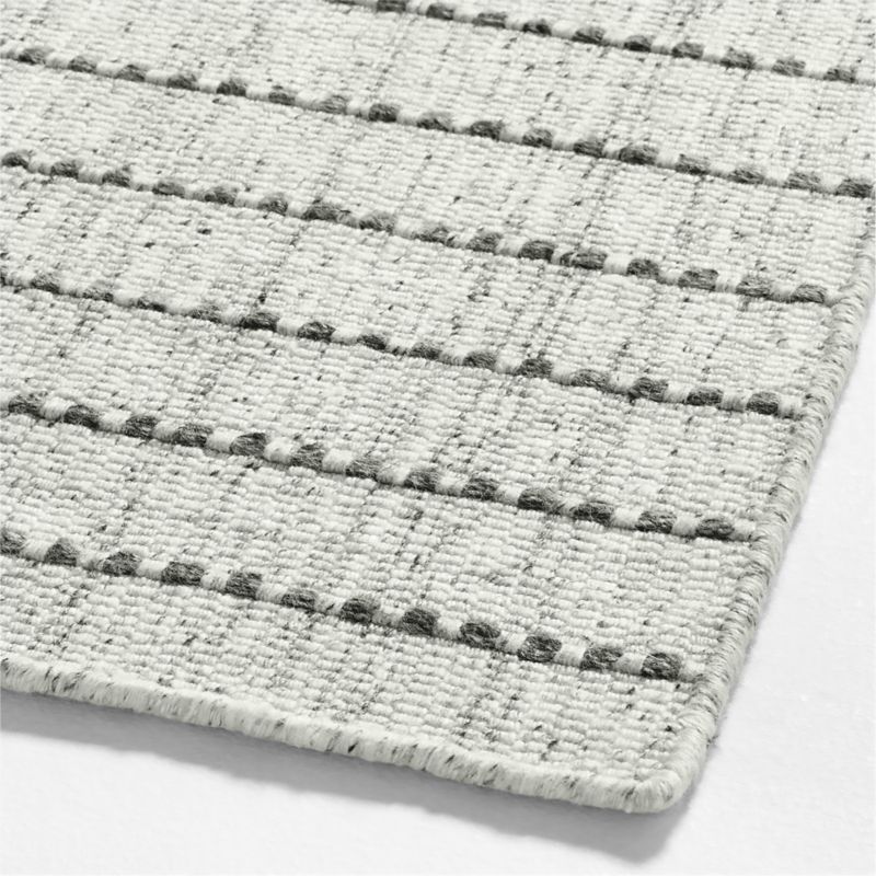 Melun Flatweave Striped Light Grey Area Rug 10'x14' - image 6 of 6