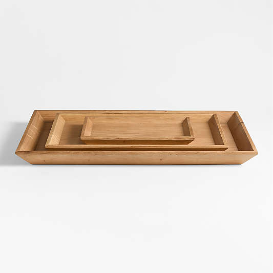Memento Small Natural Oak Wood Tray