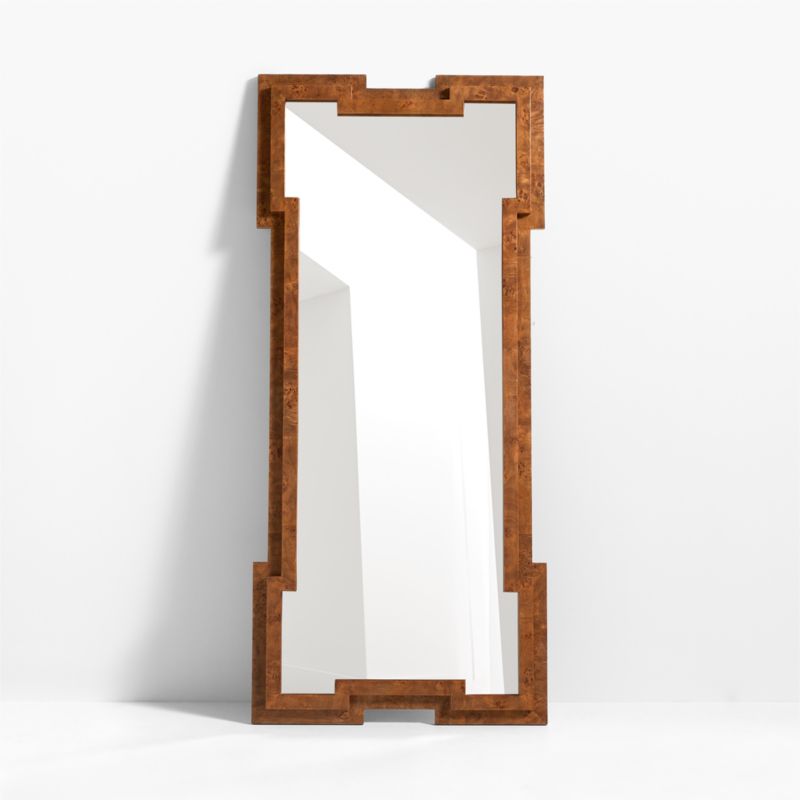 Memini Burl Wood Floor Mirror by Athena Calderone - image 5 of 7