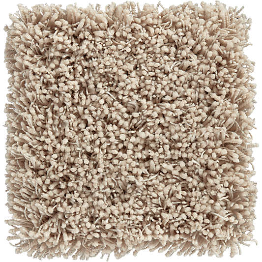 Memphis II Stone Shag 12" sq. Rug Swatch