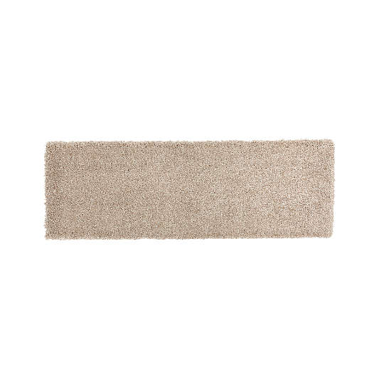 Memphis Stone Grey Shag Rug Runner 2.5'x8'