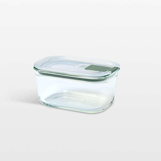 Mepal EASYCLIP Rectangular Glass Food Storage Container, 15oz