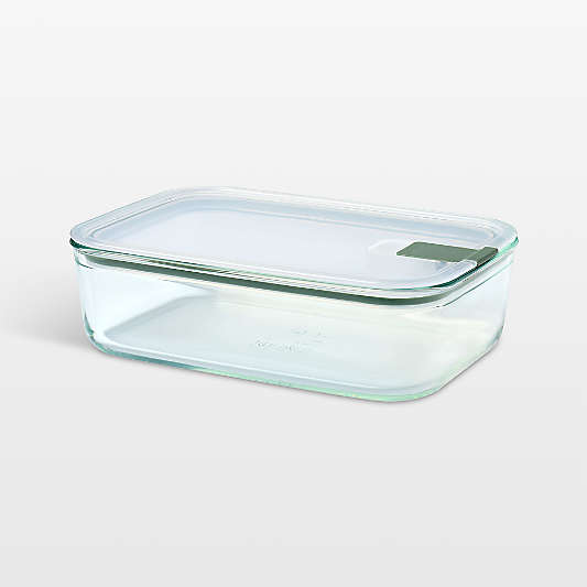 Mepal EASYCLIP Rectangular Glass Food Storage Container, 51oz
