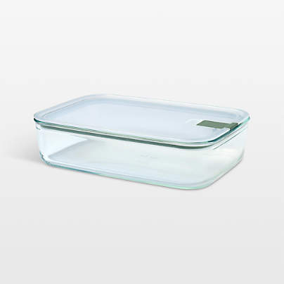 Mepal EASYCLIP Rectangular Glass Food Storage Container, 76oz