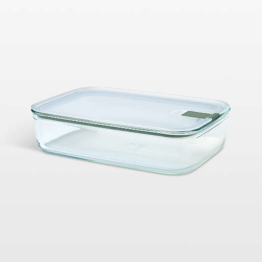 Mepal EASYCLIP Rectangular Glass Food Storage Container, 76oz